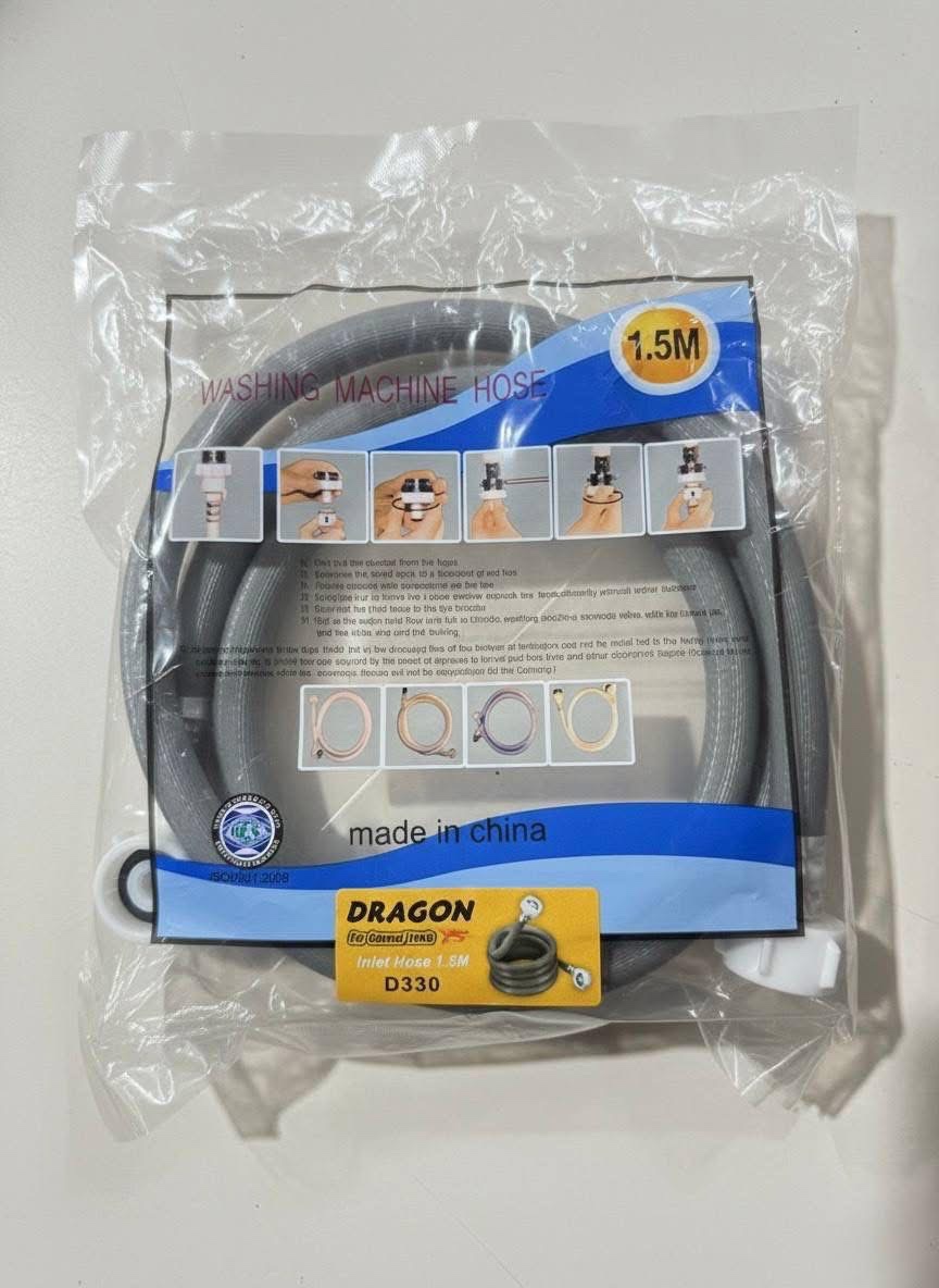 سۆندەی ئاوی غەساڵەی ئۆتۆماتیک (Inlet Hose) - ١.٥ مەتر / صوندة دخول ماء غسالة توماتيك (Inlet Hose) - ١.٥ متر / D330. · سۆندەی · ئاوی · غەساڵەی · ئۆتۆماتیک · inlet · hose · مەتر · صوندة · دخول · ماء · غسالة · توماتيك · متر · d330
