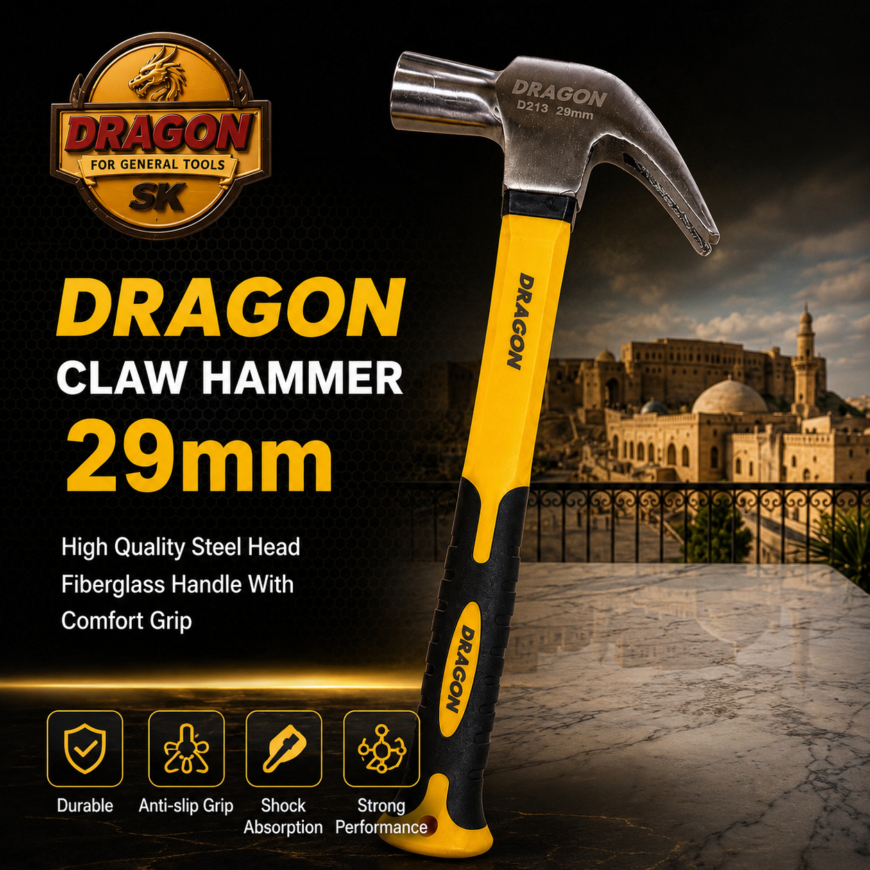 جکوجی قولاپدار ٢٩ ملم DRAGON D213  / جكوج مخلب قياس 29mm DRAGON D213  / Dragon / D213 · جکوجی · قولاپدار · ٢٩ · ملم · dragon · d213 · جكوج · مخلب · قياس · 29mm — وێنە 2