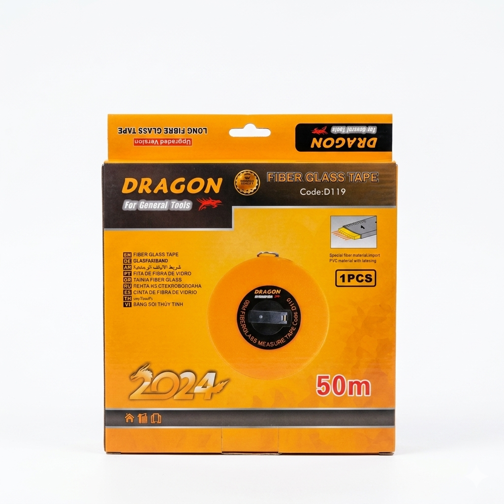 فووتە قایش ٥٠ مەتر (DRAGON D119) / فيتا قياس (فيتا قماش) ٥٠ متر (DRAGON D119) / D119 · فووتە · قایش · ٥٠ · مەتر · dragon · d119 · فيتا · قياس · قماش · متر