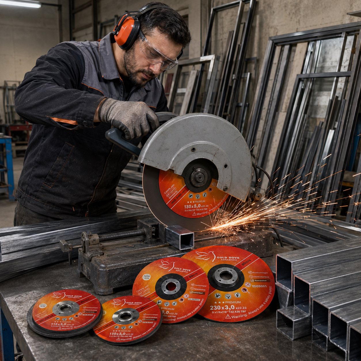 دەوە کوسرەی GOLD بە چەند قەبارە / قرص قص GOLD بأحجام متعددة / GOLD-CUTTING-DISC-MULTI · دەوە · کوسرەی · gold · بە · چەند · قەبارە · قرص · قص · بأحجام · متعددة · cutting · disc · multi — وێنە 8