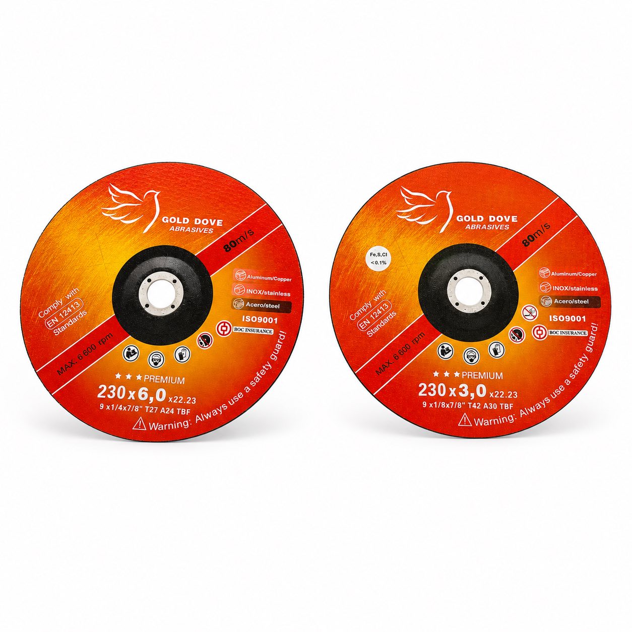 دەوە کوسرەی GOLD بە چەند قەبارە / قرص قص GOLD بأحجام متعددة / GOLD-CUTTING-DISC-MULTI · دەوە · کوسرەی · gold · بە · چەند · قەبارە · قرص · قص · بأحجام · متعددة · cutting · disc · multi — وێنە 2
