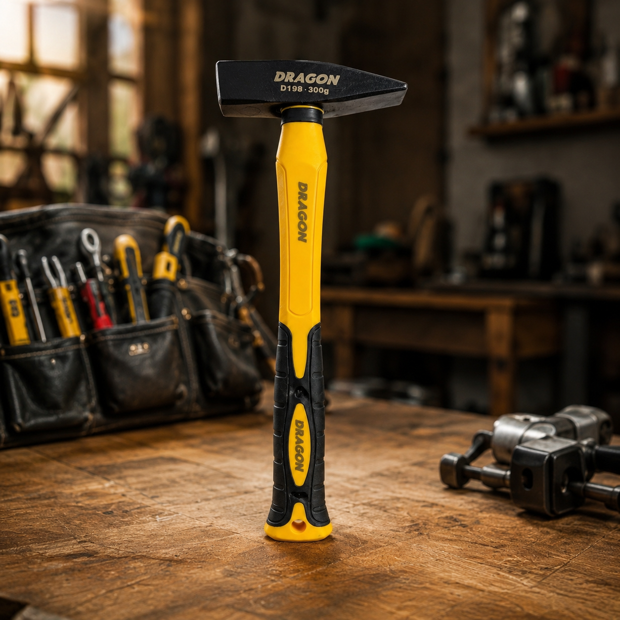 جکوجی ماشینیست ٣٠٠ گرام DRAGON D198  / جكوج 300G Machinist Hammer DRAGON / Dragon / D198 · جکوجی · ماشینیست · ٣٠٠ · گرام · dragon · d198 · جكوج · 300g · machinist · hammer — وێنە 5